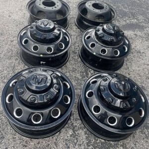 17” Dodge Ram 3500 Dually Laramie wheels rims OEM black