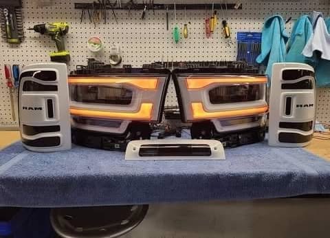 head and taillights for the 2019-2024 Dodge Ram 2500 and 3500 - Image 2