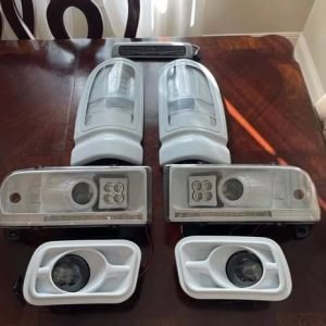 Dodge Ram headlights, taillights with 3rd brake light, and fog lights