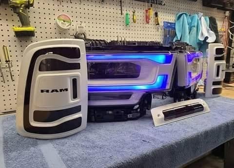 head and taillights for the 2019-2024 Dodge Ram 2500 and 3500