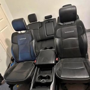 RAM LARAMIE BLACK LEATHER SEATS, CENTER CONSOLE AND DOOR PANELS