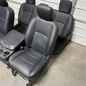 2003-2018 Dodge Ram 1500 2500 black leather front and rear Seats