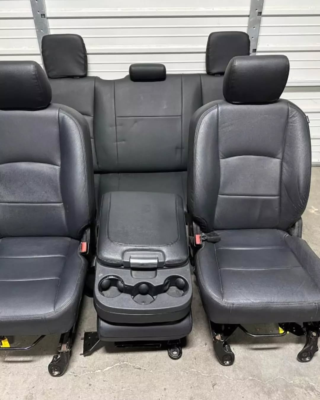 2003-2018 Dodge Ram 1500 2500 black leather front and rear Seats - Image 2