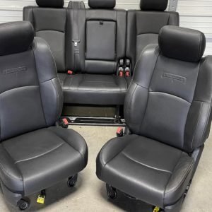 Ram 2500 3500 mega cab black leather Laramie front and rear seats