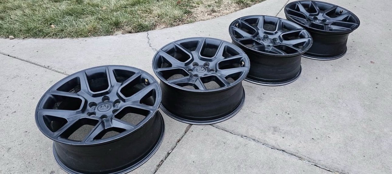 22inch oem black wheels dodge ram 2023 6lugs